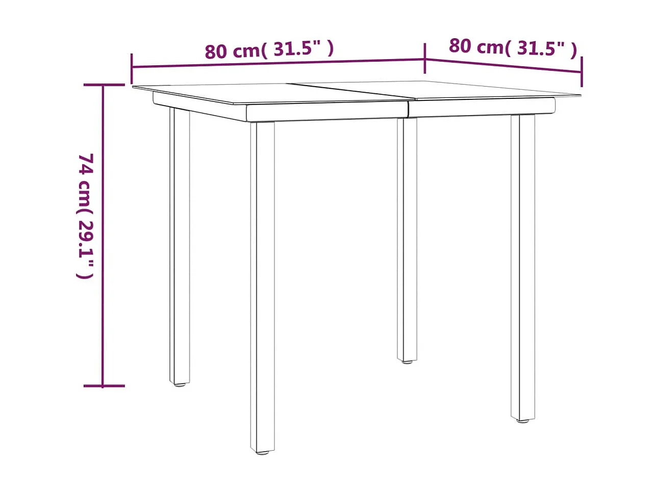 Ensemble à manger jardin 3pcs avec coussins noir et gris