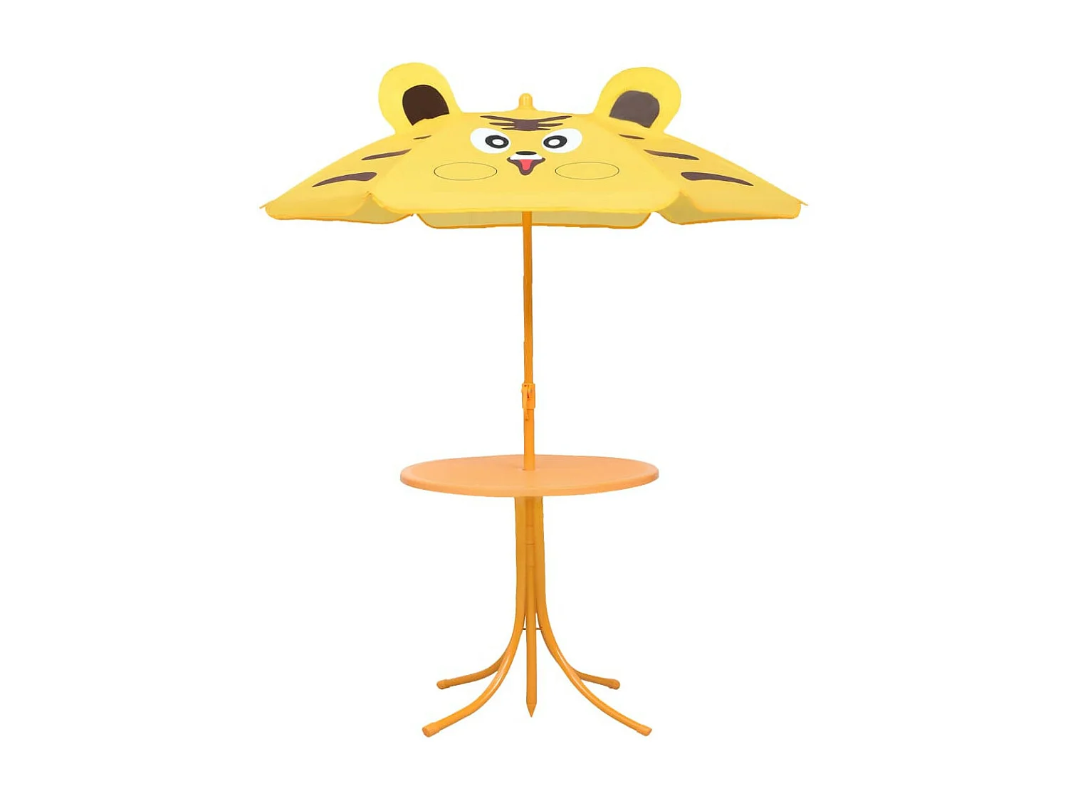 Jeu de bistro avec parasol pour enfants 3 pcs Jaune