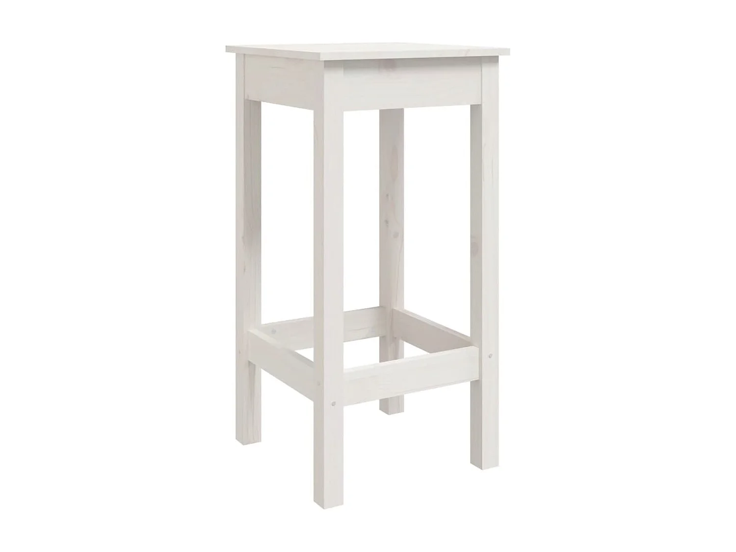 Ensemble de bar de jardin 9 pcs blanc bois de pin massif