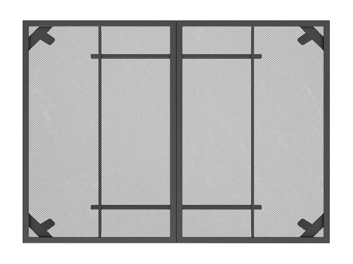 Ensemble à manger de jardin 5 pcs anthracite métal maille