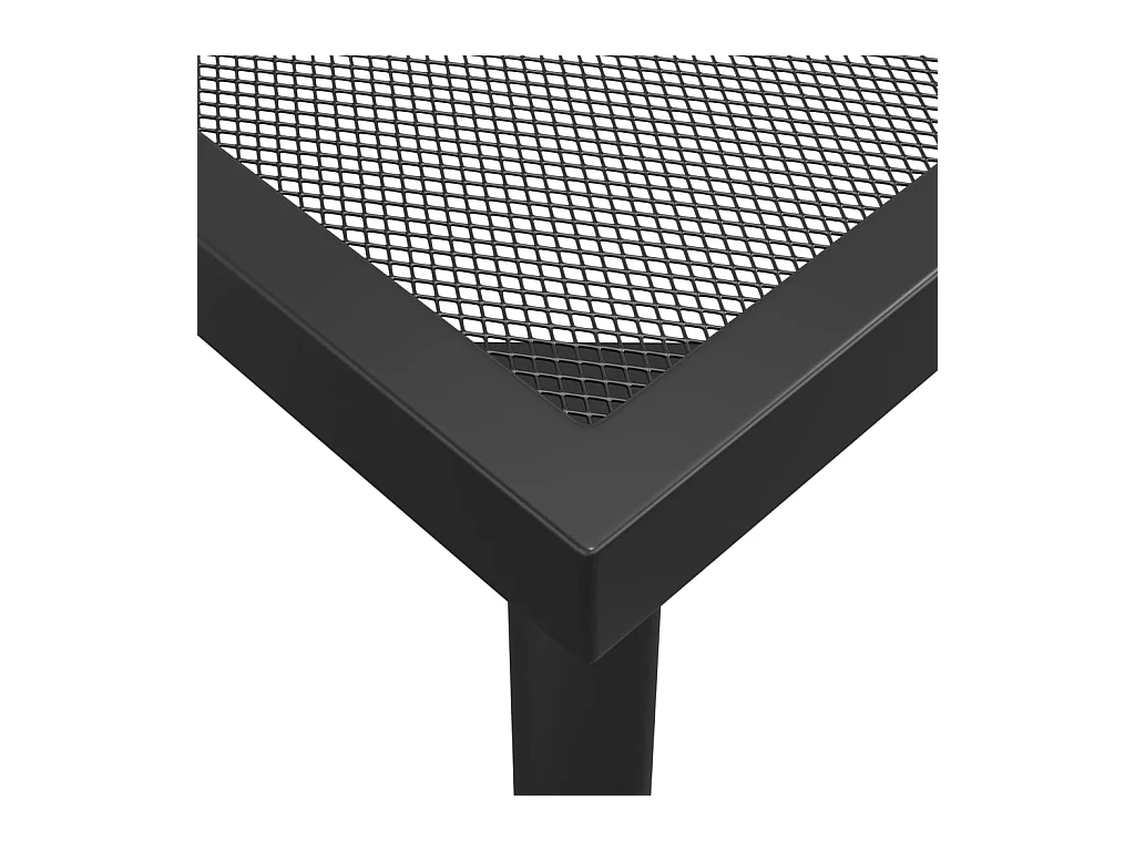 Ensemble à manger de jardin 7 pcs anthracite métal maille