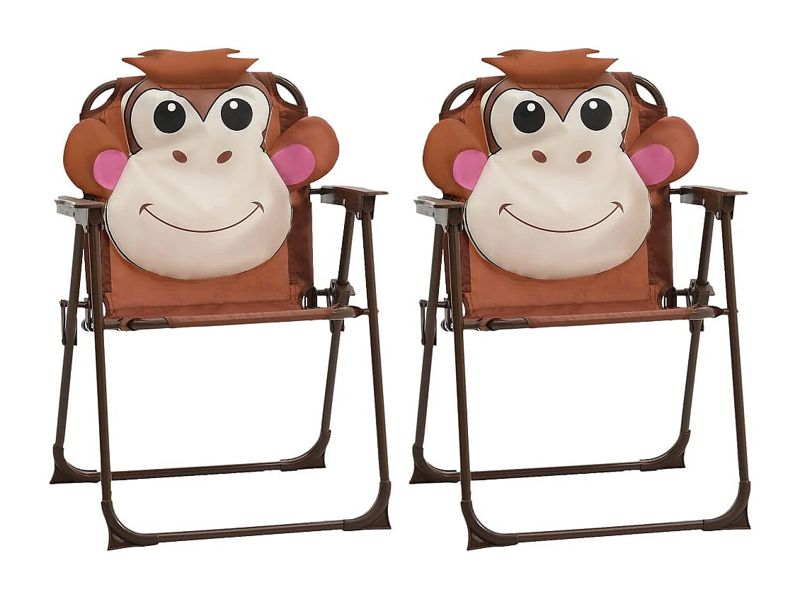 Jeu de bistro avec parasol pour enfants 3 pcs Marron