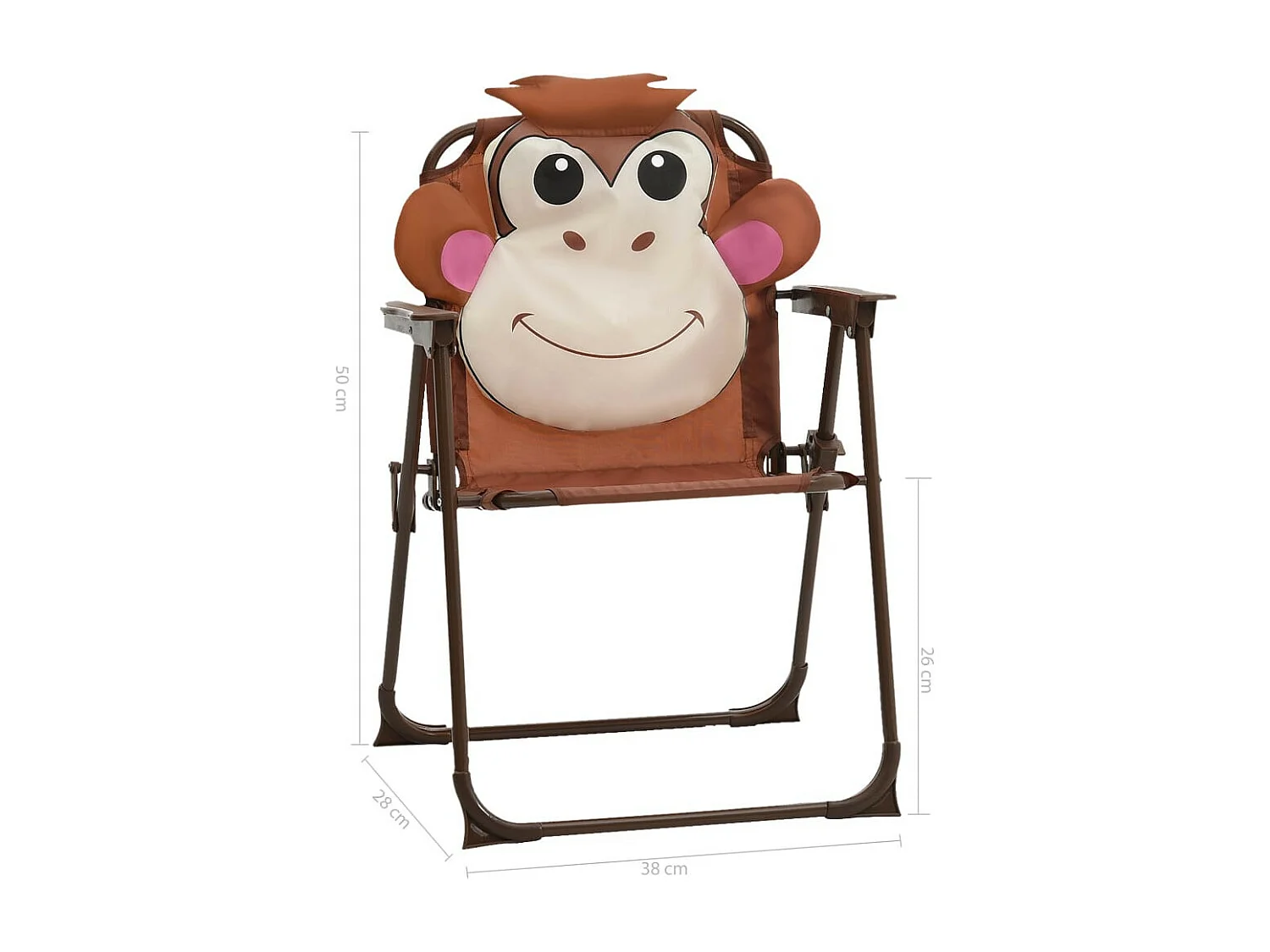 Jeu de bistro avec parasol pour enfants 3 pcs Marron