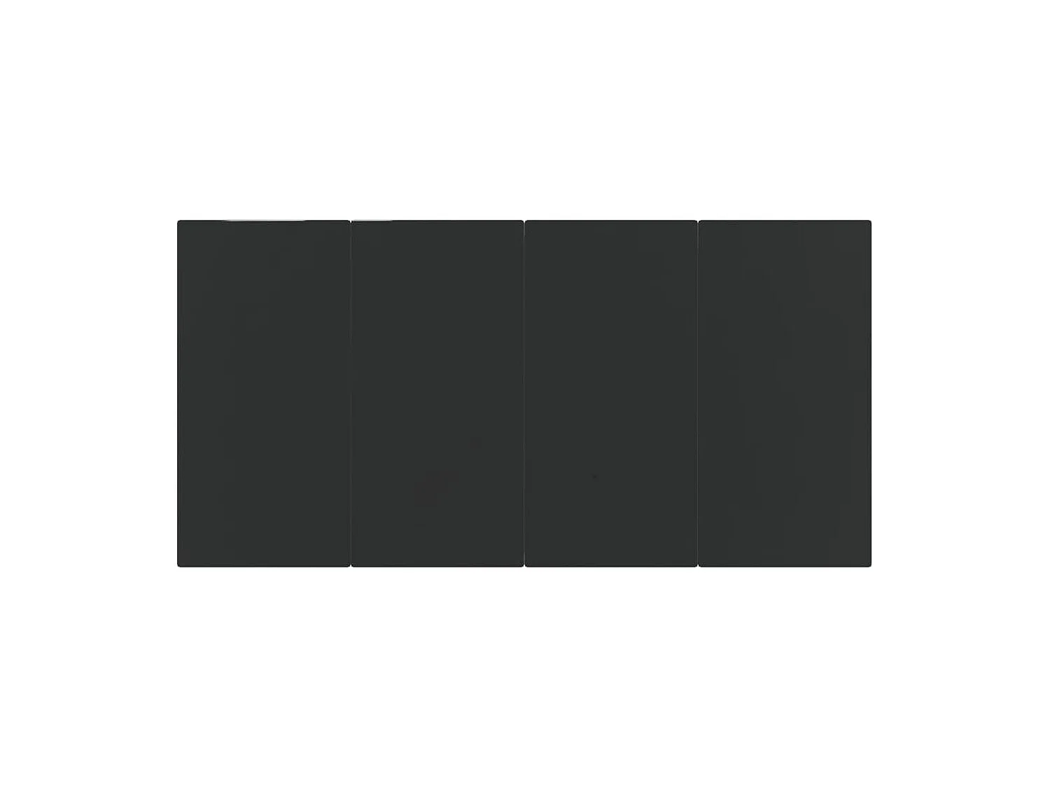 Ensemble à manger de jardin 7 pcs Noir Résine tressée