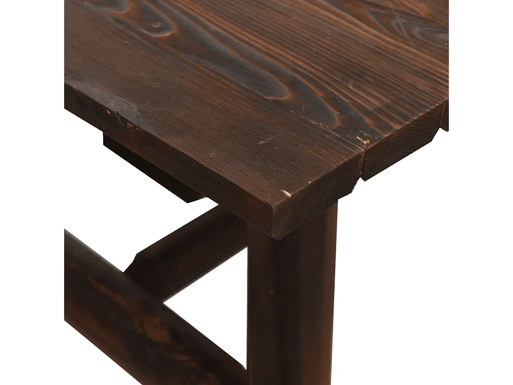 Ensemble de salon de jardin 5 pcs bois massif d'épicéa