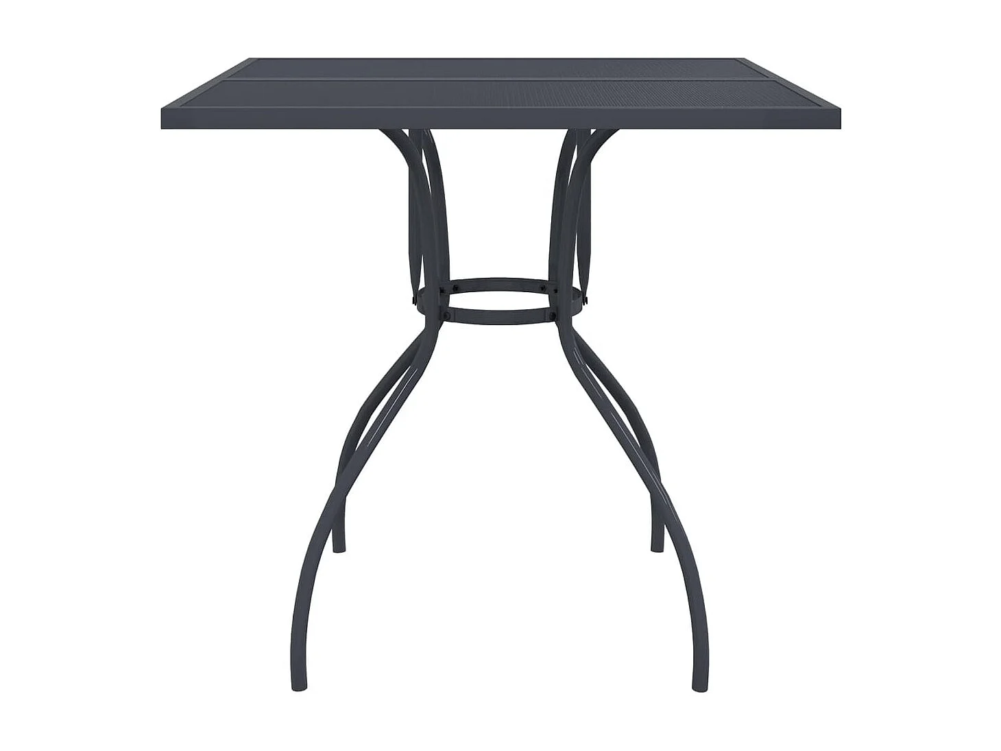 Ensemble à manger de jardin 5 pcs anthracite métal maille