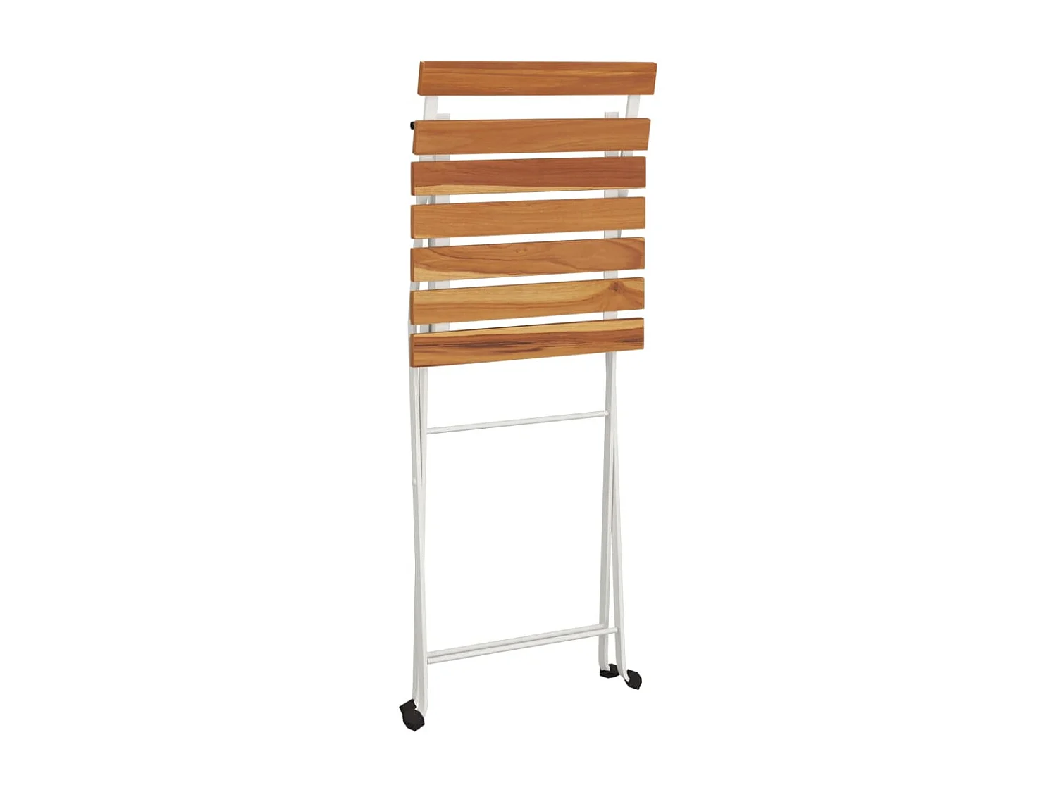 Ensemble de bistro pliable 3 pcs Bois d'acacia solide et acier