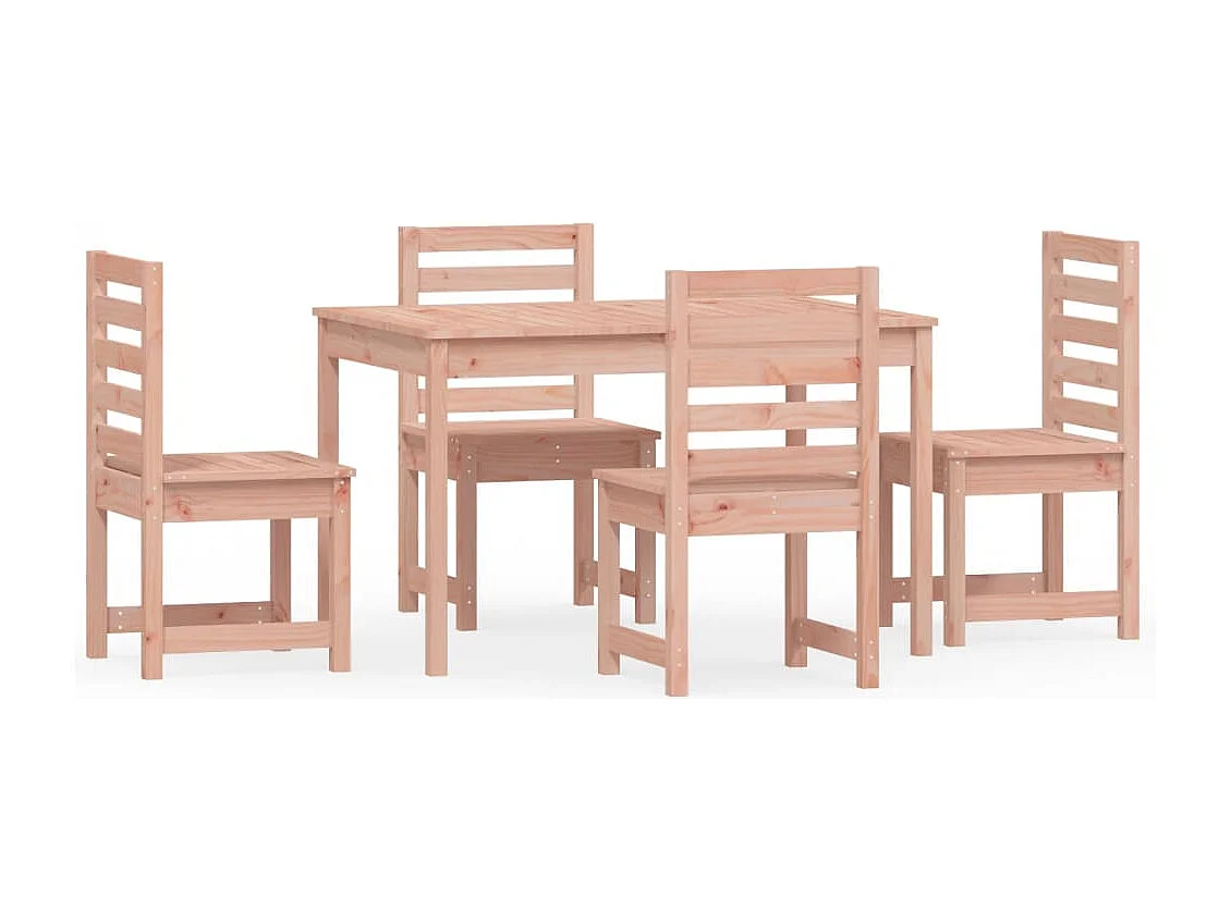 Ensemble à manger de jardin 5 pcs bois massif Douglas