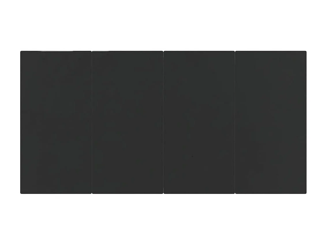 Ensemble à manger de jardin 5pcs gris-noir résine tressée-acier