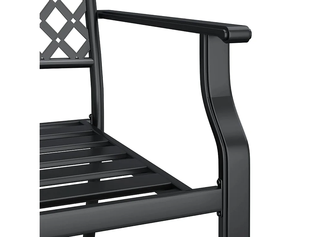 Ensemble à manger de jardin 5 pcs anthracite acier