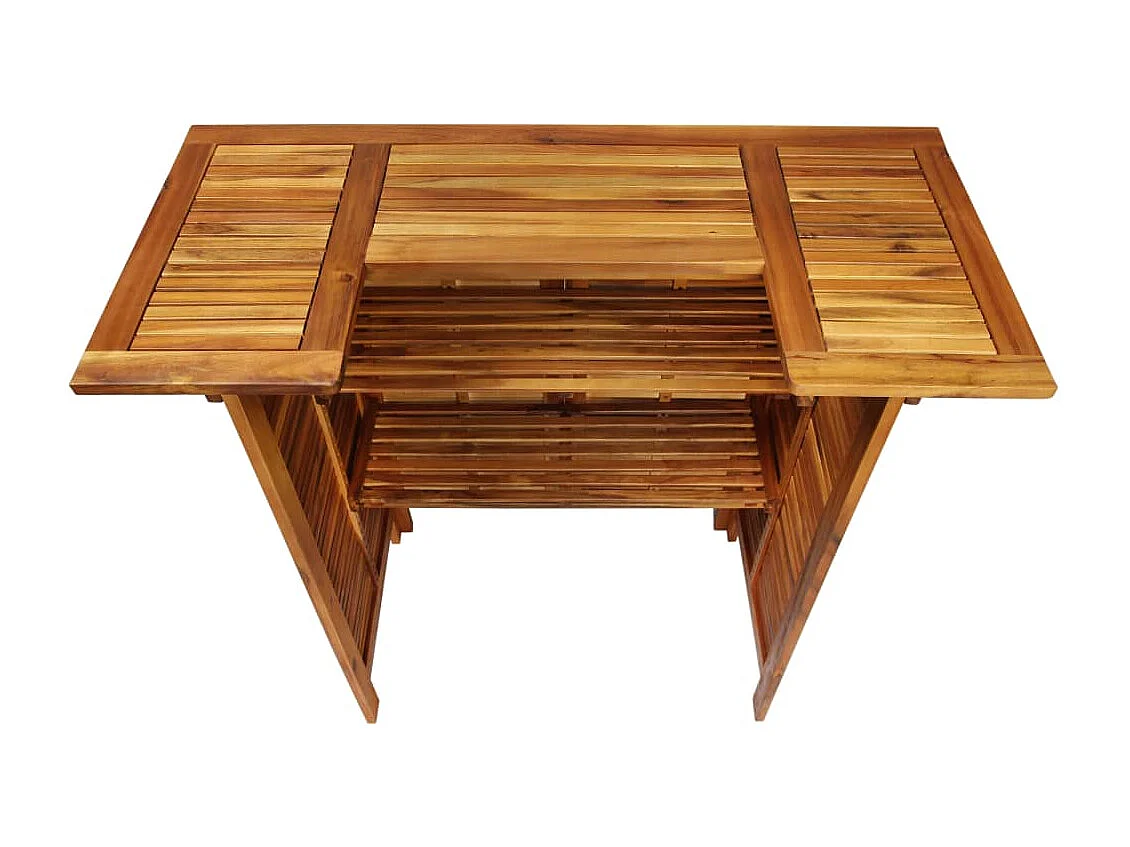 Ensemble de bar de jardin 5 pcs Bois d'acacia solide 2