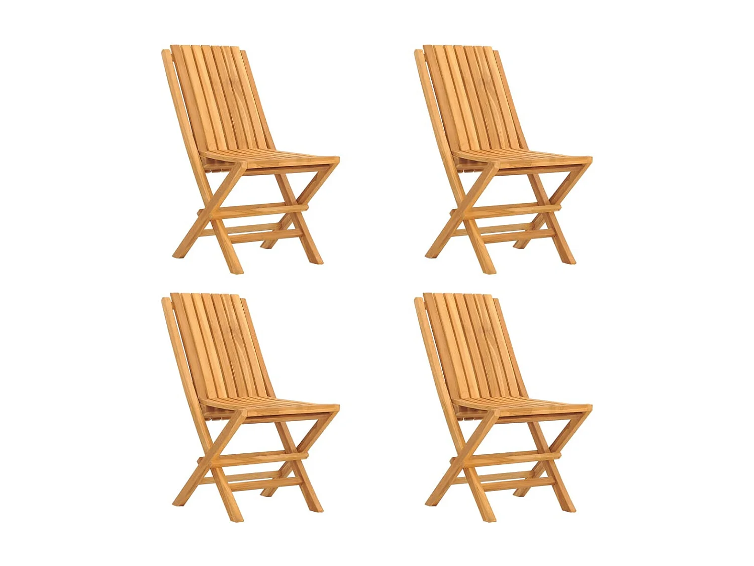 Ensemble à manger de jardin 5 pcs Bois de teck massif