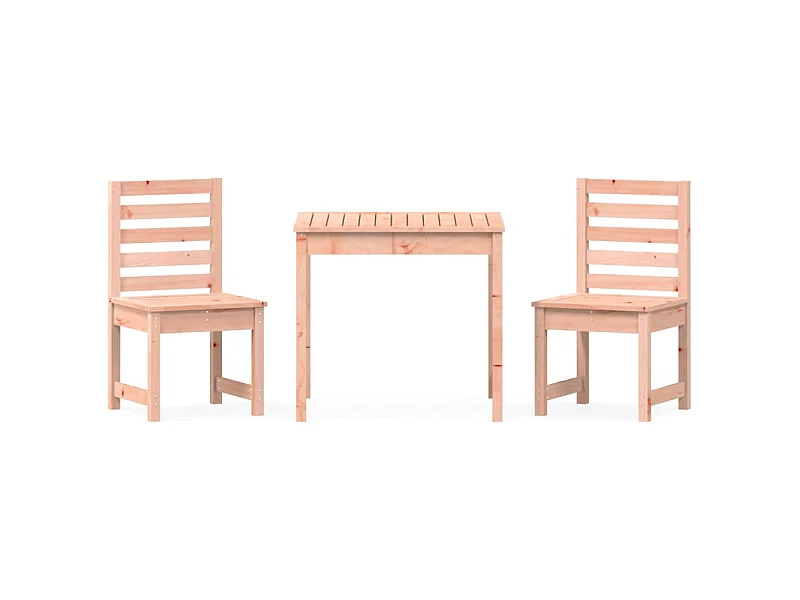 Ensemble de bistrot de jardin 3 pcs bois massif Douglas