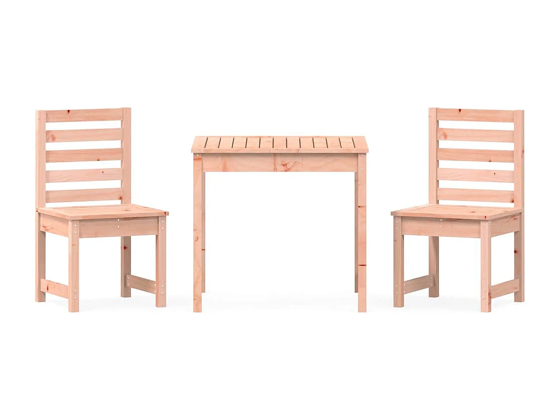 Ensemble de bistrot de jardin 3 pcs bois massif Douglas