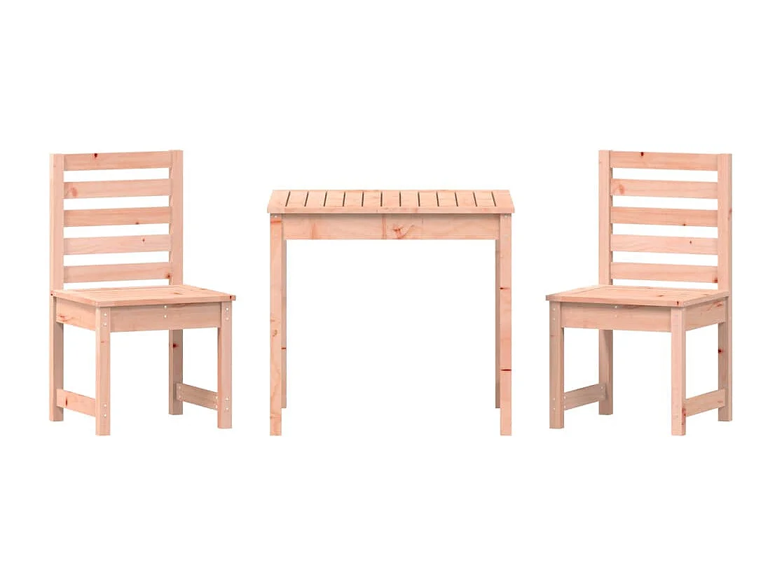 Ensemble de bistrot de jardin 3 pcs bois massif Douglas