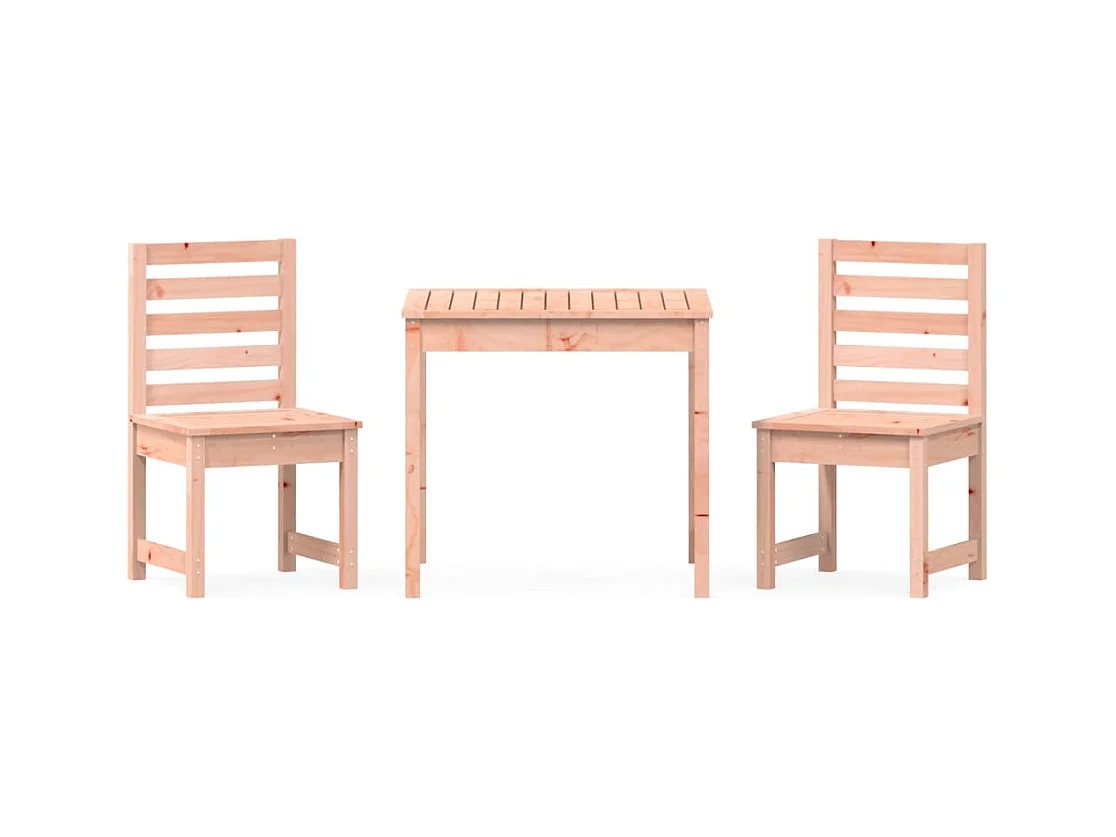 Ensemble de bistrot de jardin 3 pcs bois massif Douglas