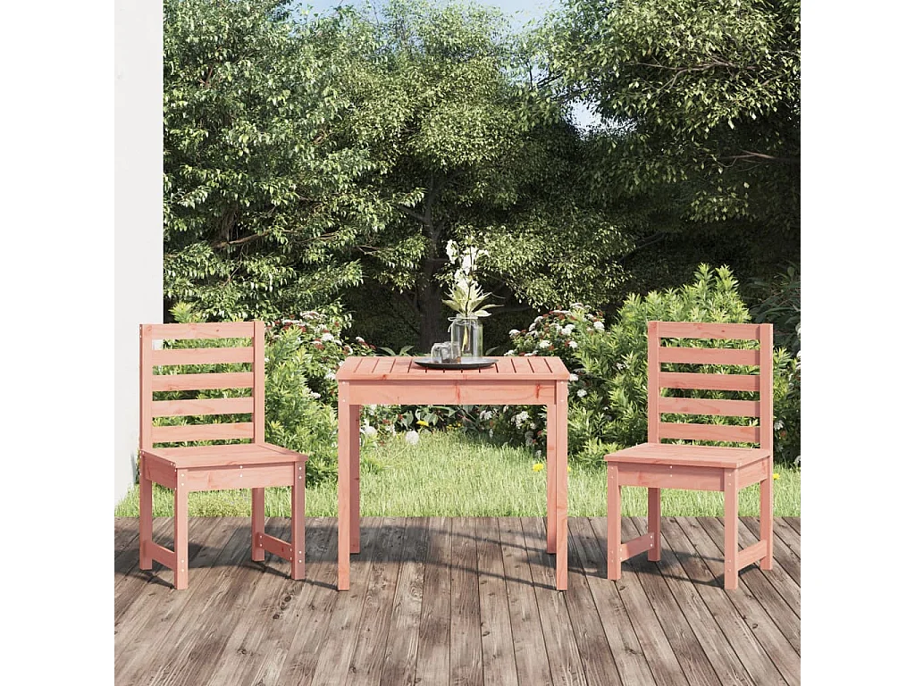 Ensemble de bistrot de jardin 3 pcs bois massif Douglas