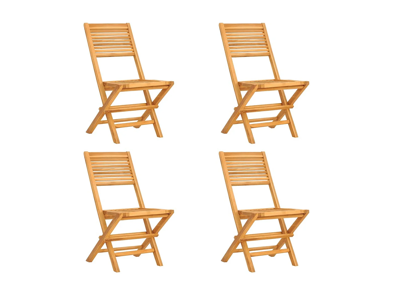 Ensemble à manger de jardin 5 pcs Bois de teck massif