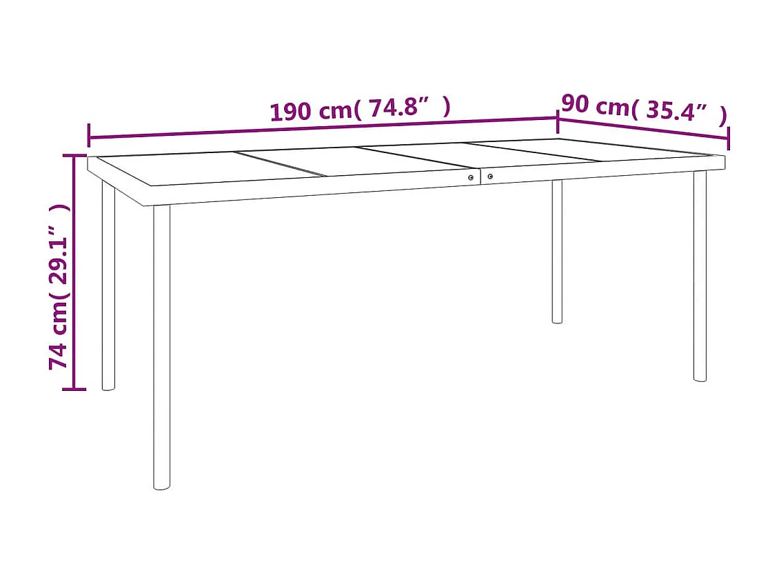 Ensemble à manger de jardin 7 pcs noir textilène et acier