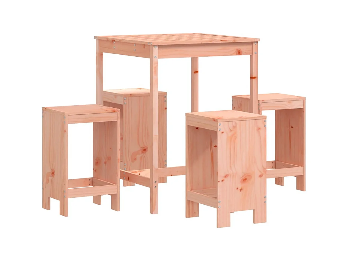 Ensemble de bar de jardin 5 pcs bois massif de Douglas