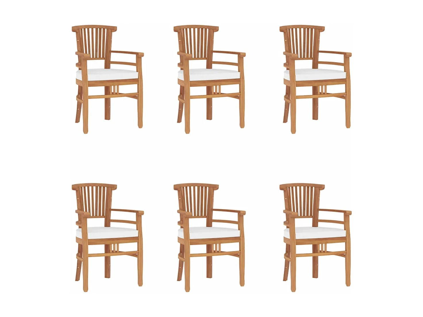 Ensemble à manger de jardin 7 pcs Bois de teck solide