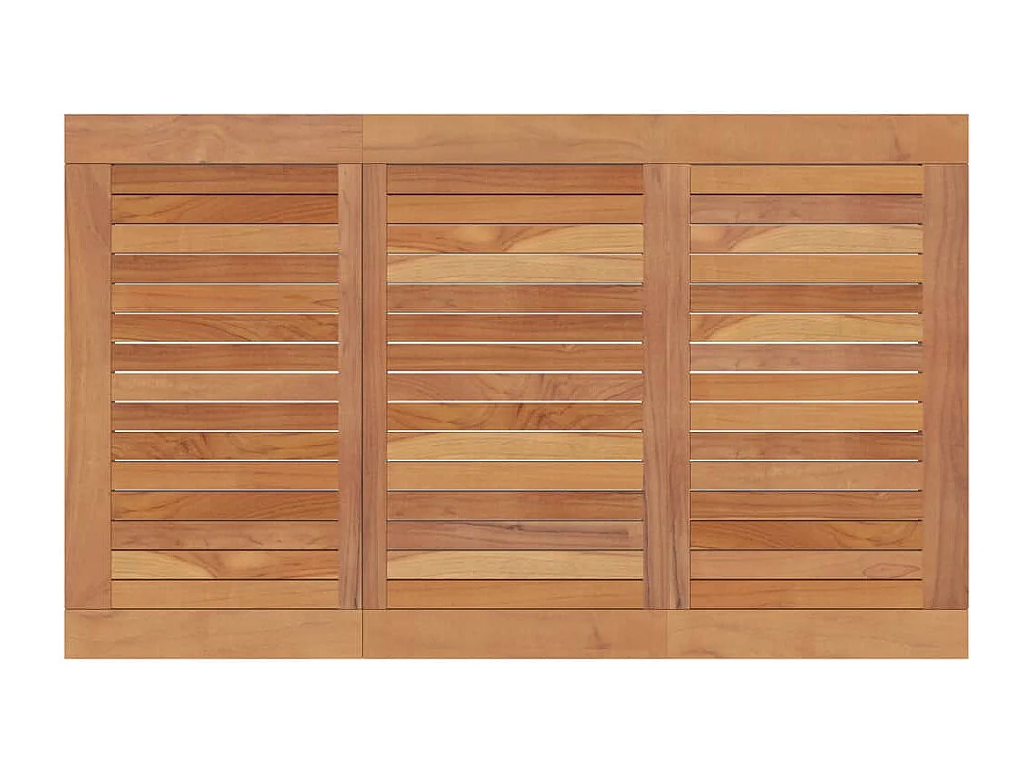 Ensemble à manger de jardin 7 pcs Bois de teck solide