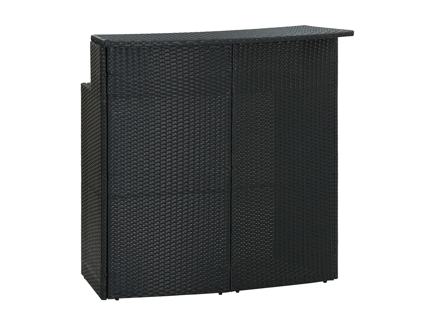 Ensemble de bar de jardin avec coussins 5 pcs Noir 9