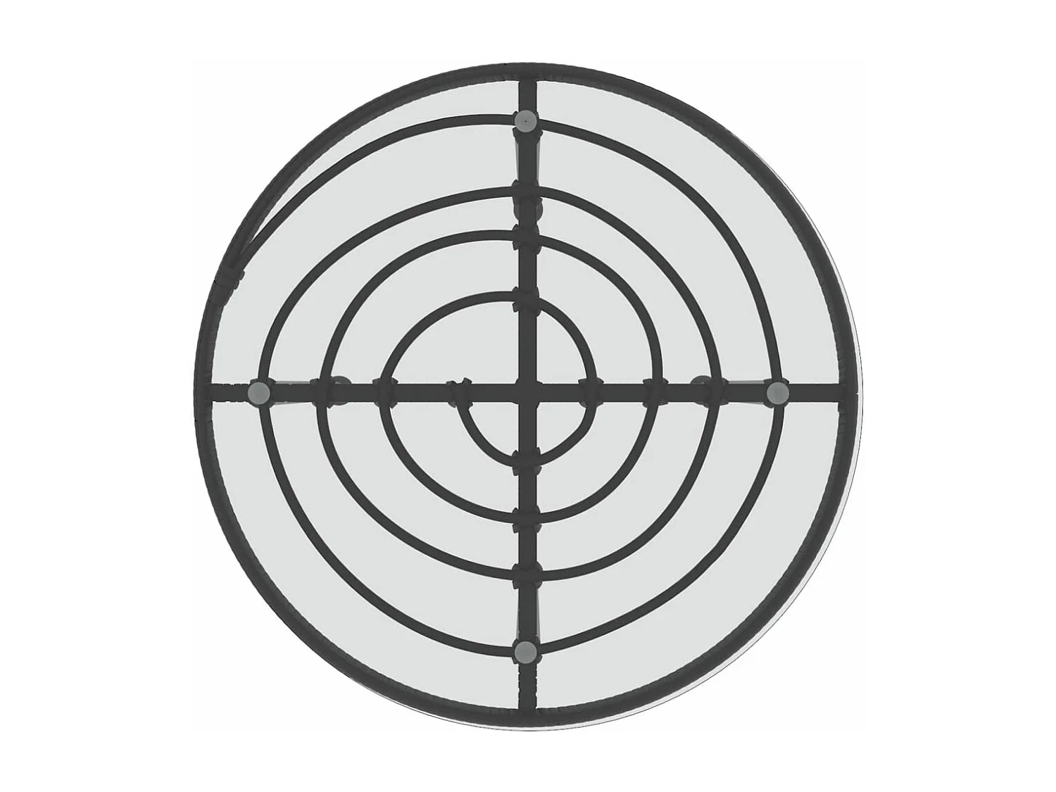 Ensemble à manger de jardin 5 pcs Noir Résine tressée