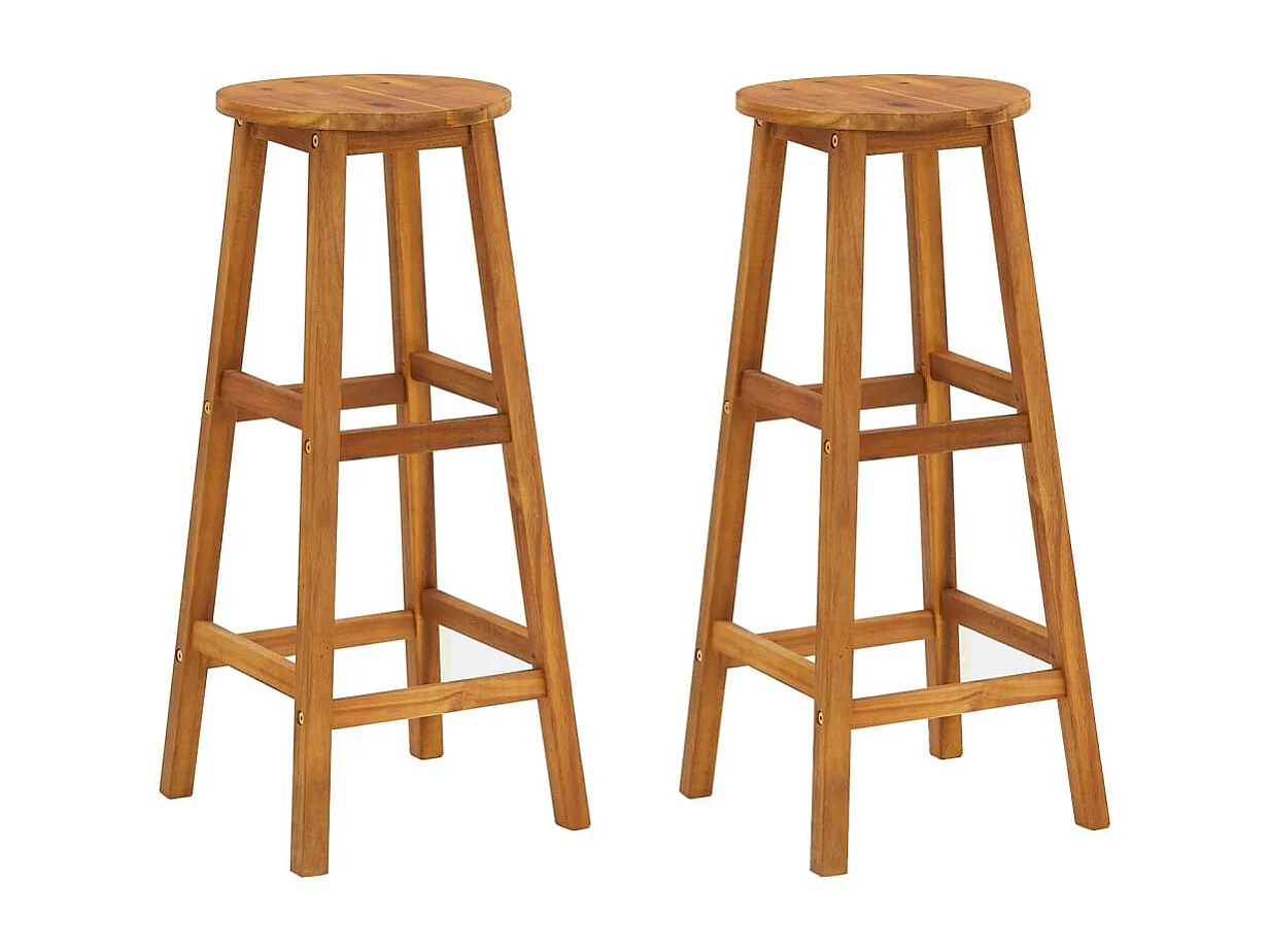 Ensemble de bar de jardin 3 pcs bois d'acacia solide