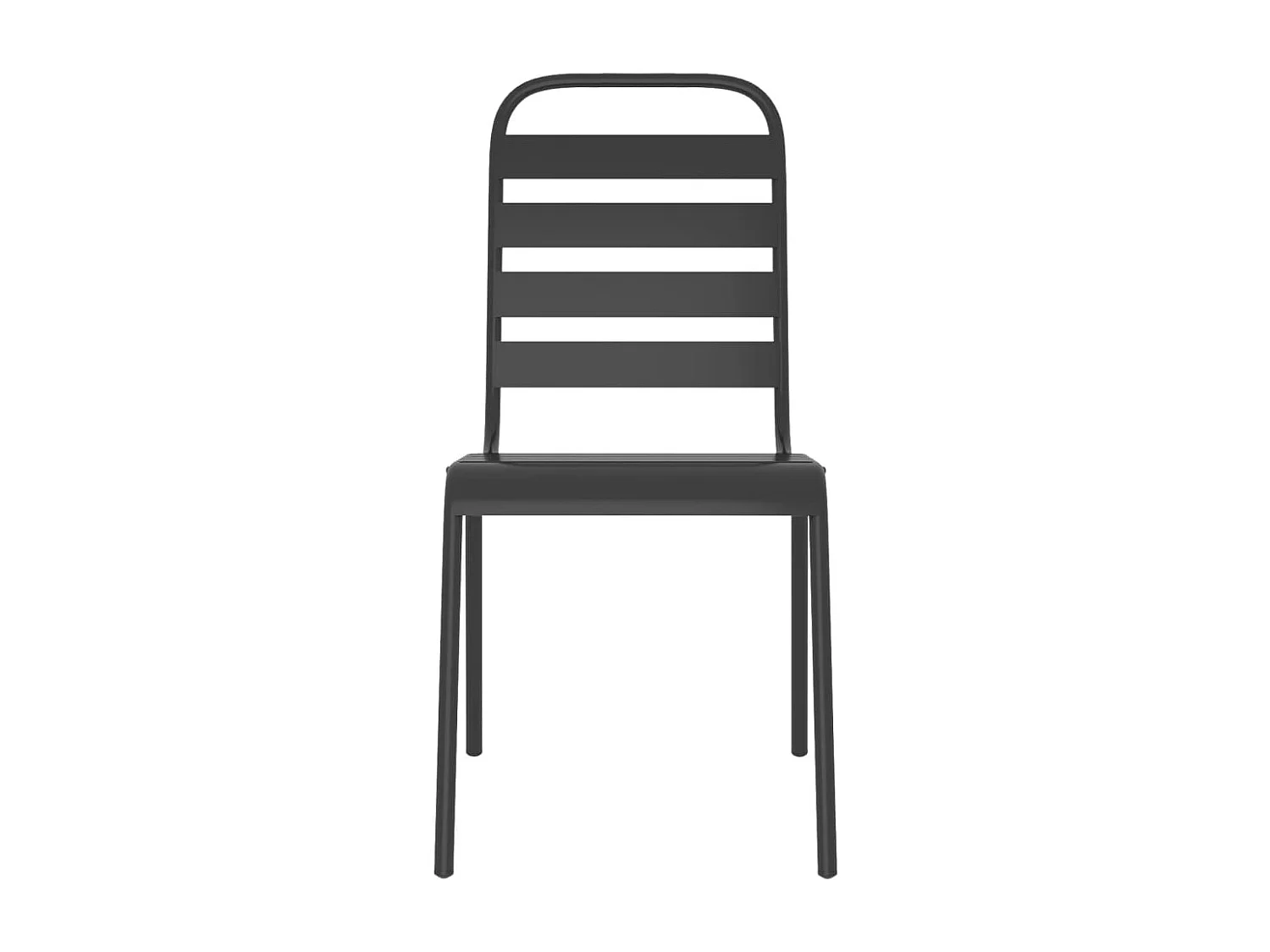 Ensemble à manger de jardin 7 pcs anthracite acier