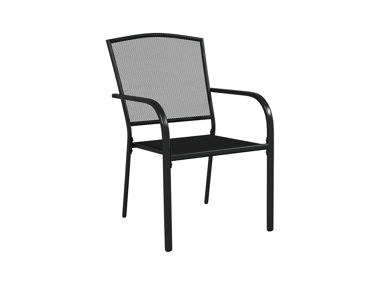 Ensemble à manger de jardin 5 pcs anthracite acier
