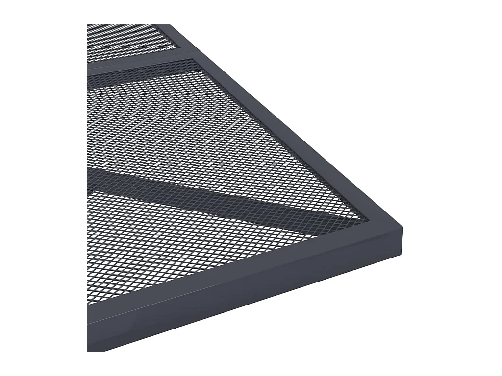 Ensemble à manger de jardin 5 pcs anthracite acier