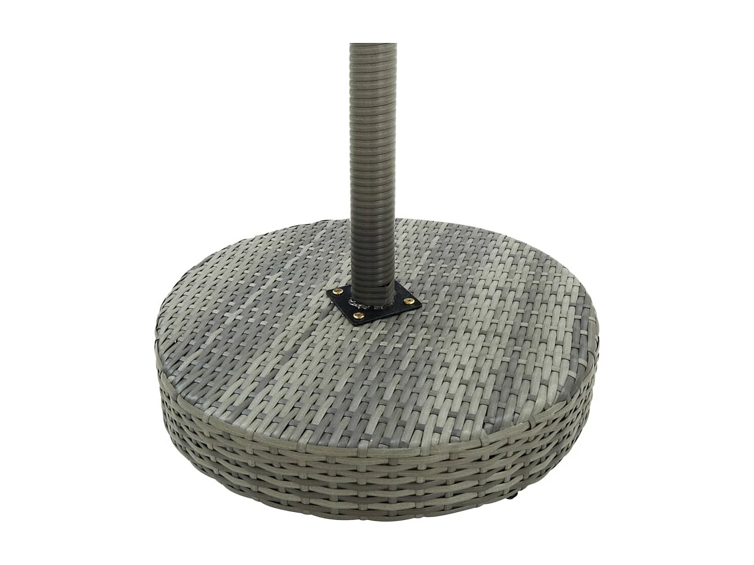 Ensemble de bar de jardin 3 pcs Résine tressée Gris