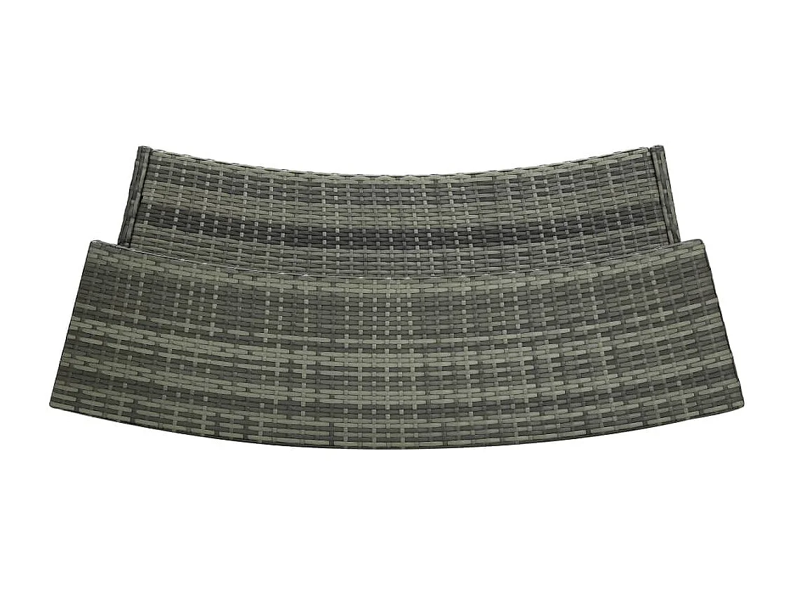 Ensemble de bar de jardin 3 pcs Gris 5