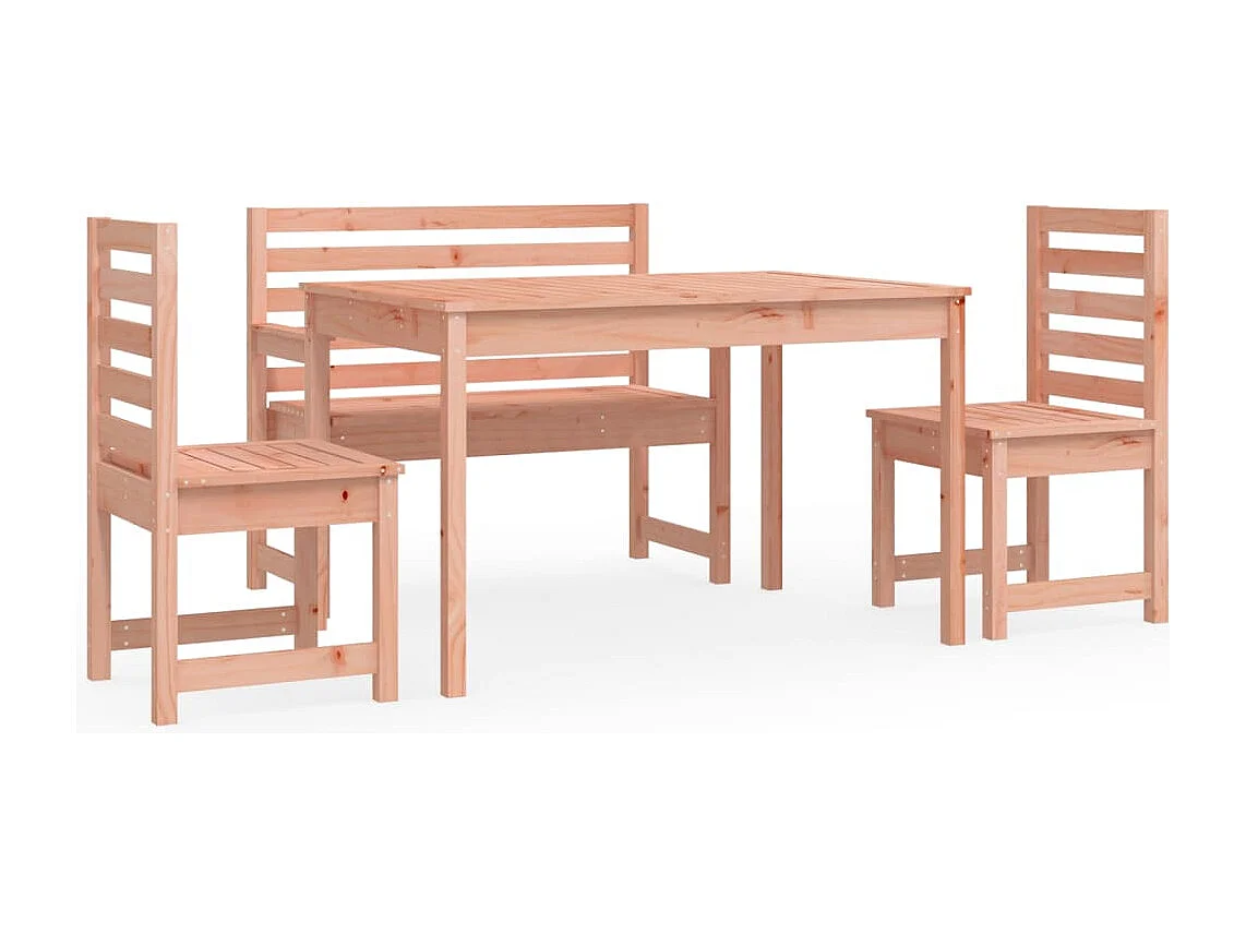 Ensemble à manger de jardin 4 pcs bois massif Douglas