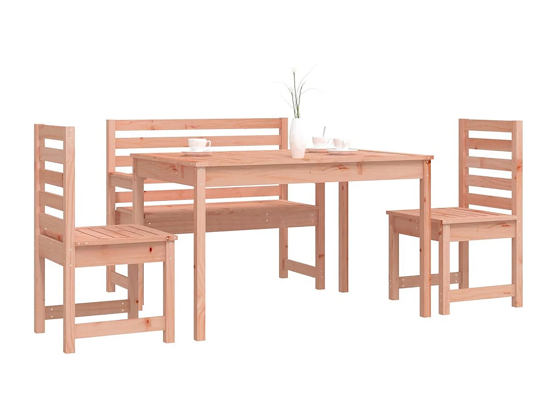 Ensemble à manger de jardin 4 pcs bois massif Douglas