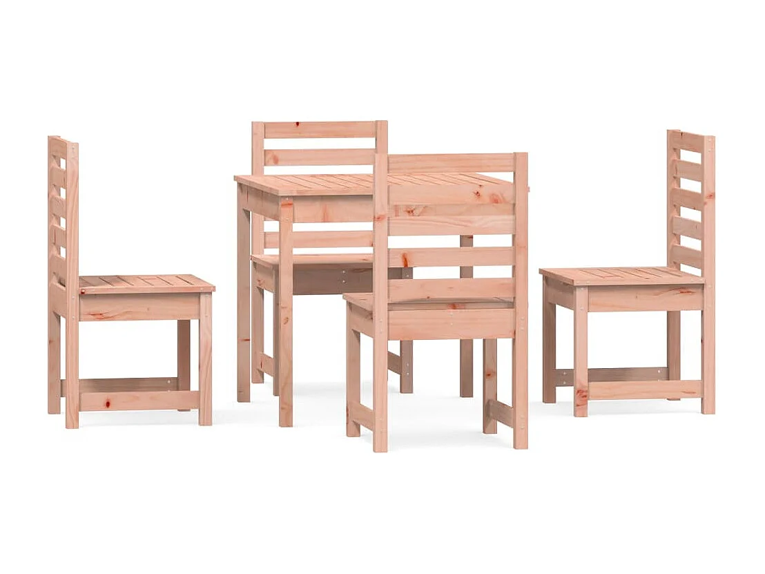 Ensemble à manger de jardin 5 pcs bois massif Douglas