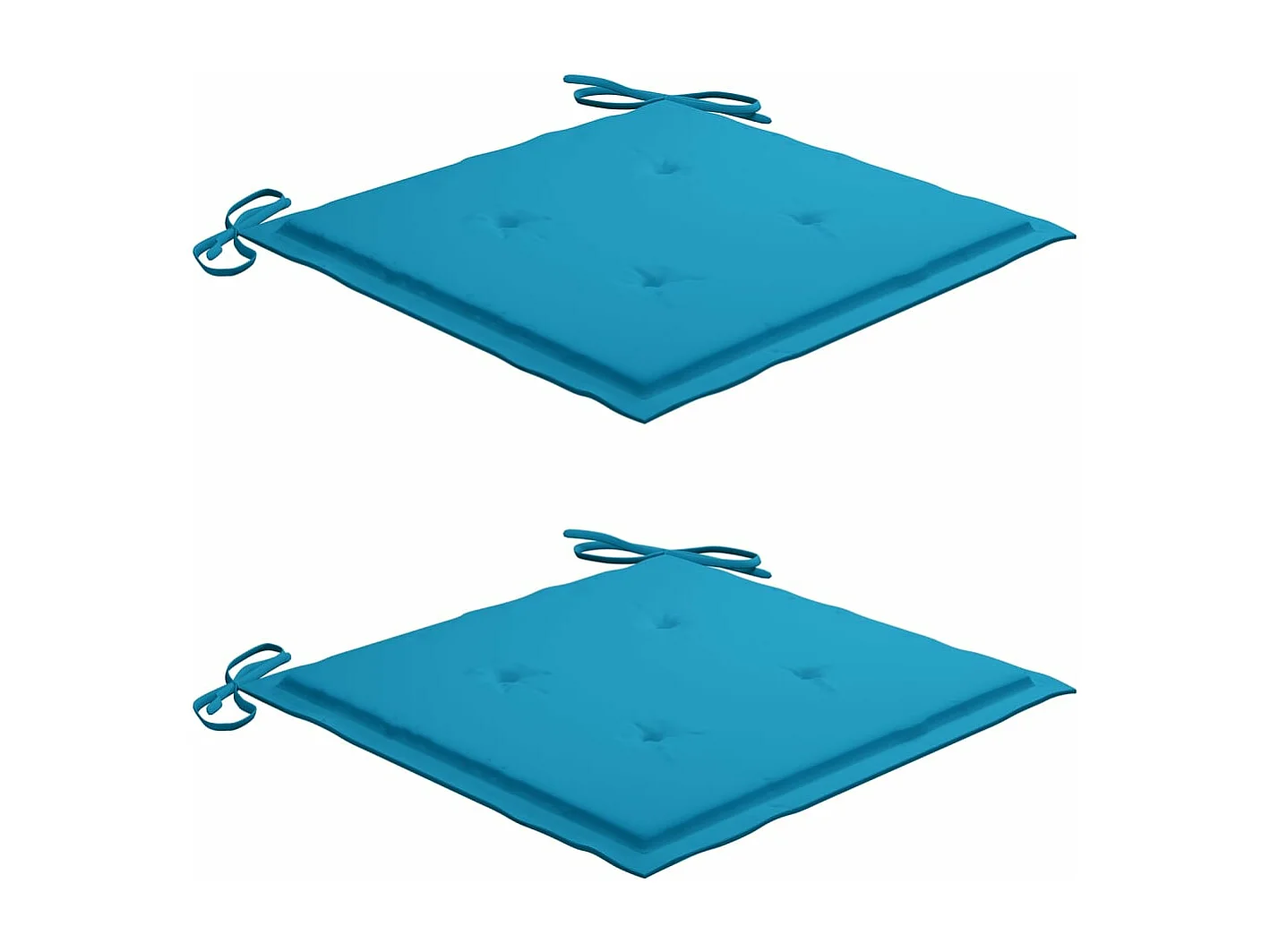 Chaises de jardin avec table à thé et coussins Acacia solide 16