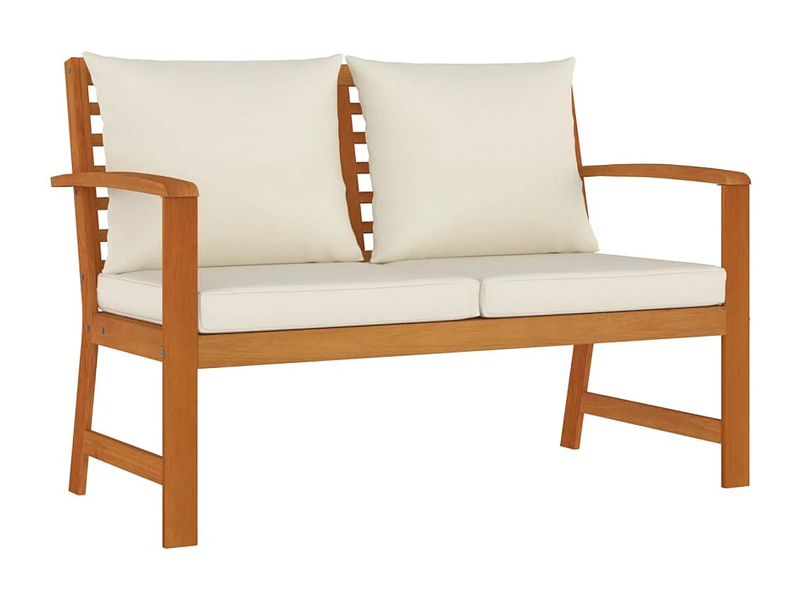 Ensemble de salle à manger de jardin coussins 9 pcs Bois acacia