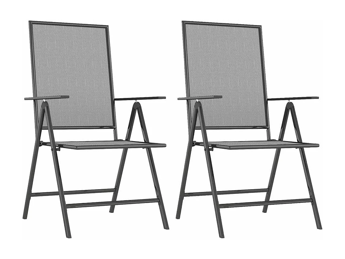 3-delige Tuinset staal antracietkleurig