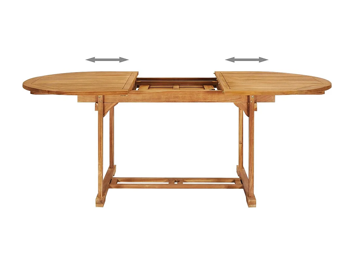 Salon de jardin 7 pcs Bois de teck massif 4