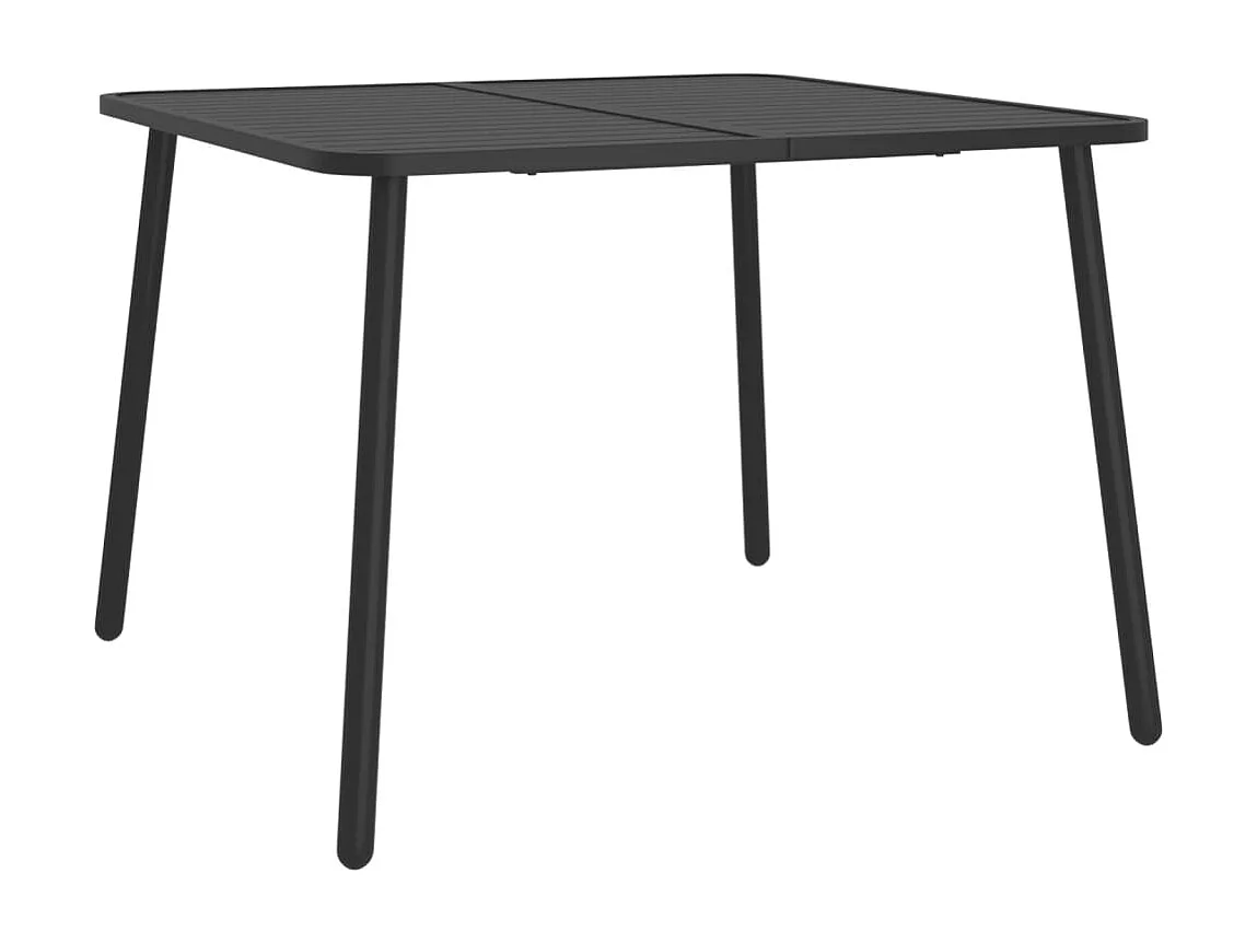 Ensemble à manger de jardin 7 pcs anthracite acier