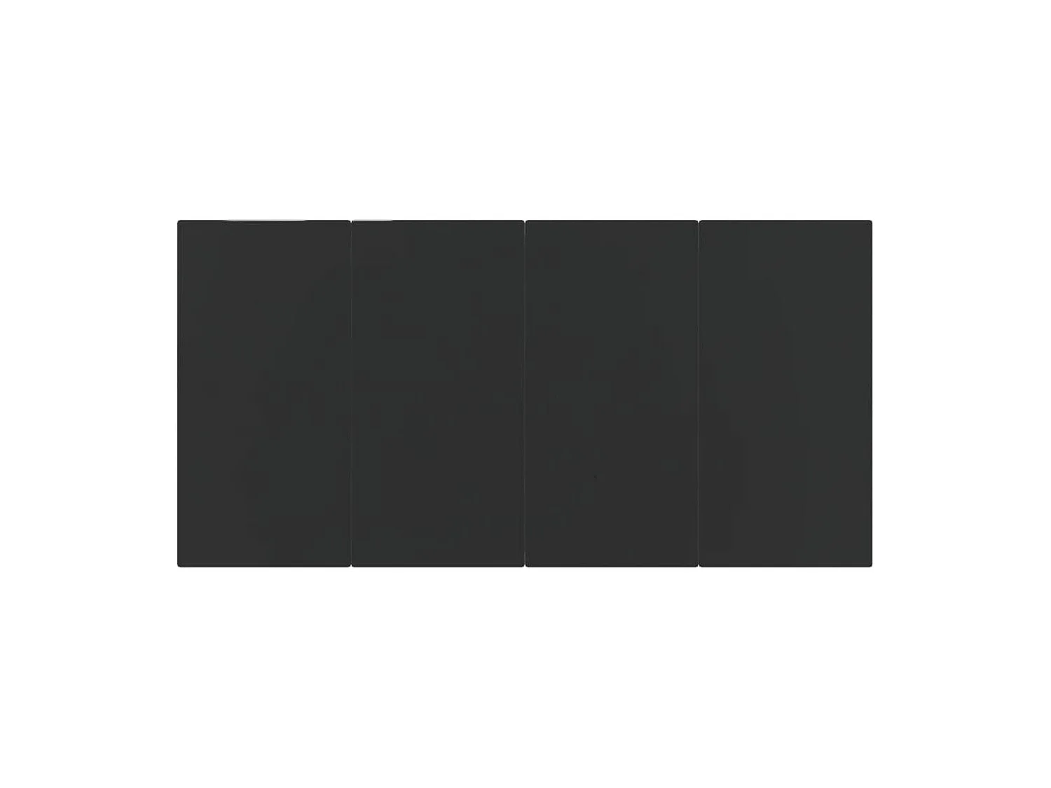 Ensemble à manger de jardin avec coussins 5 pcs Noir