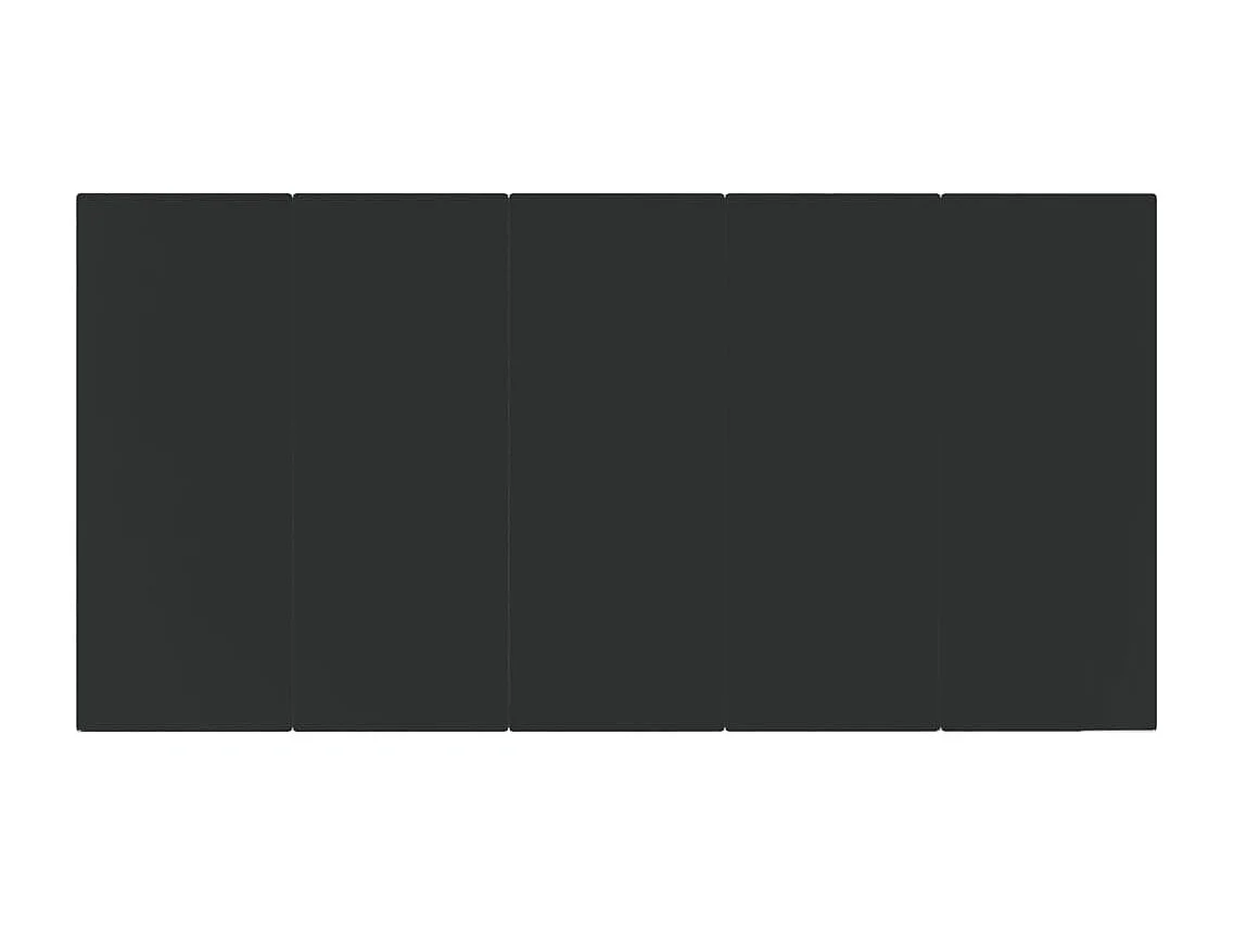 Ensemble à manger de jardin 7 pcs Noir Résine tressée