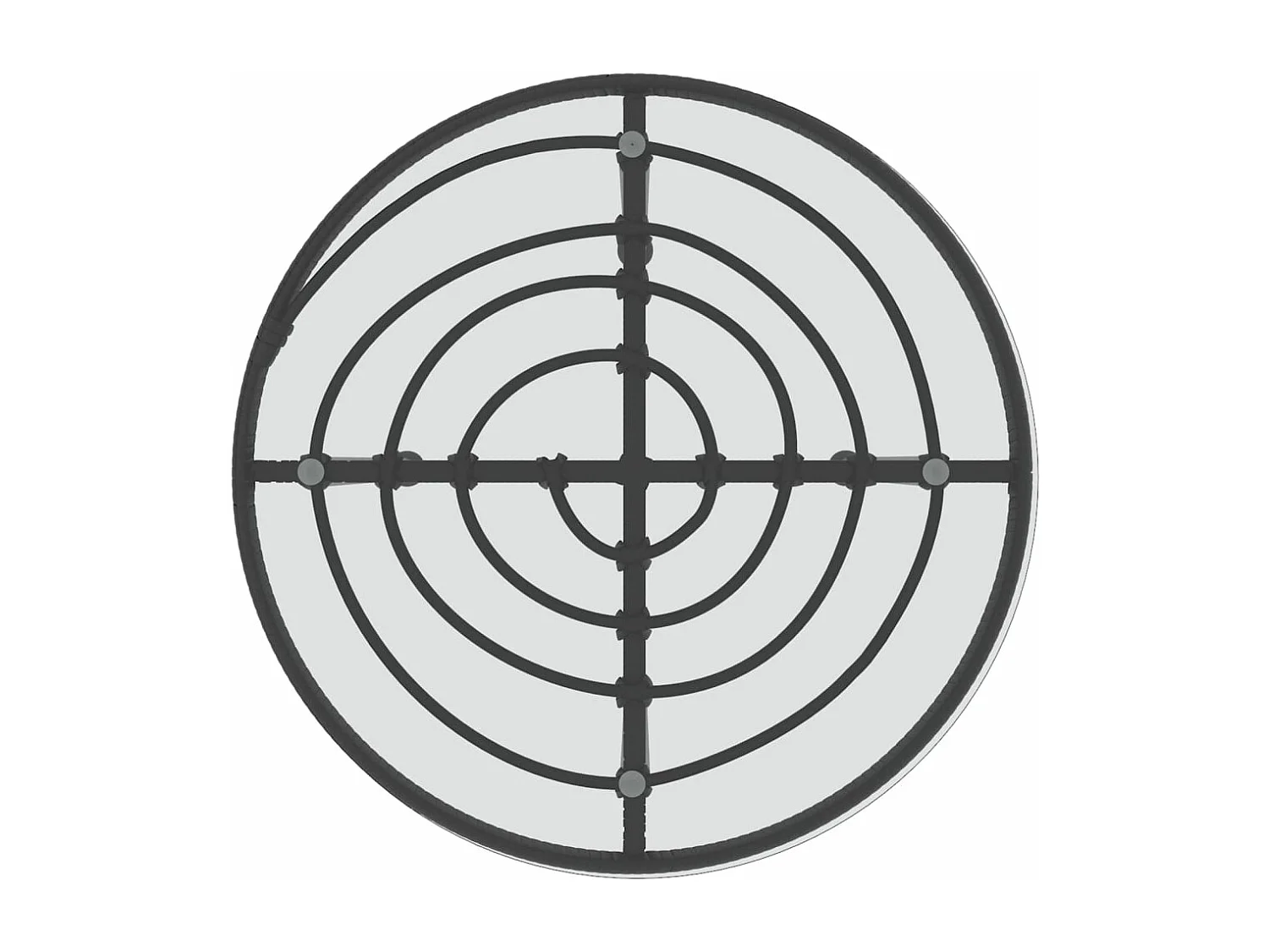 3-delige Tuinset poly rattan zwart