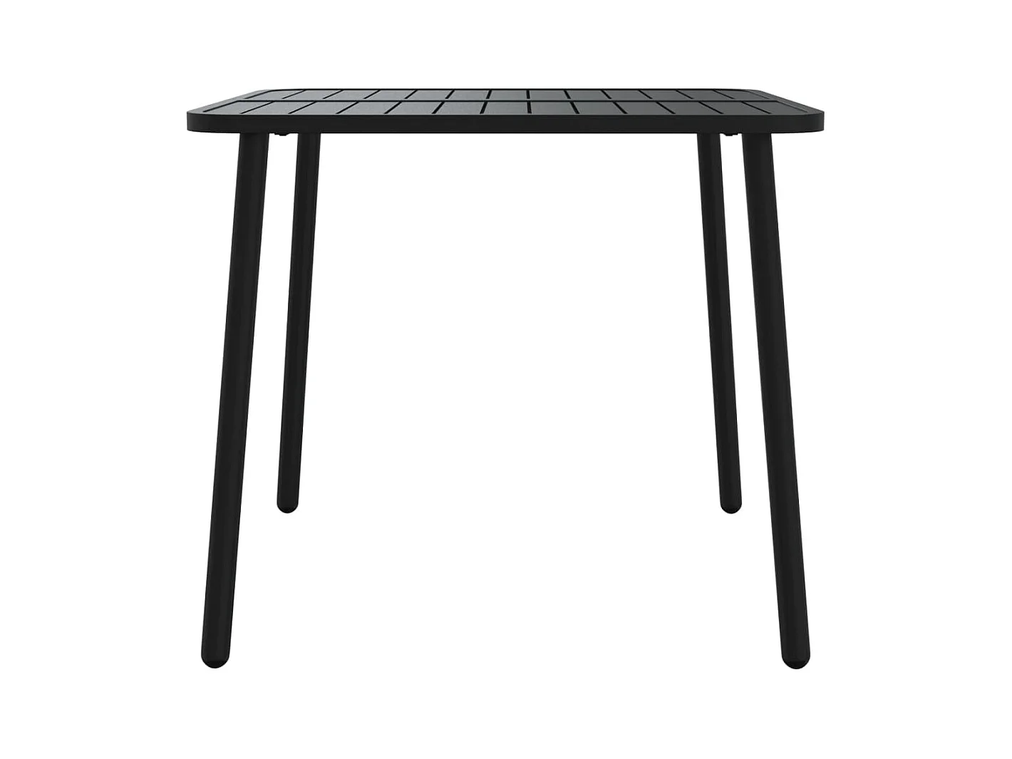 Ensemble à manger de jardin 3 pcs anthracite acier
