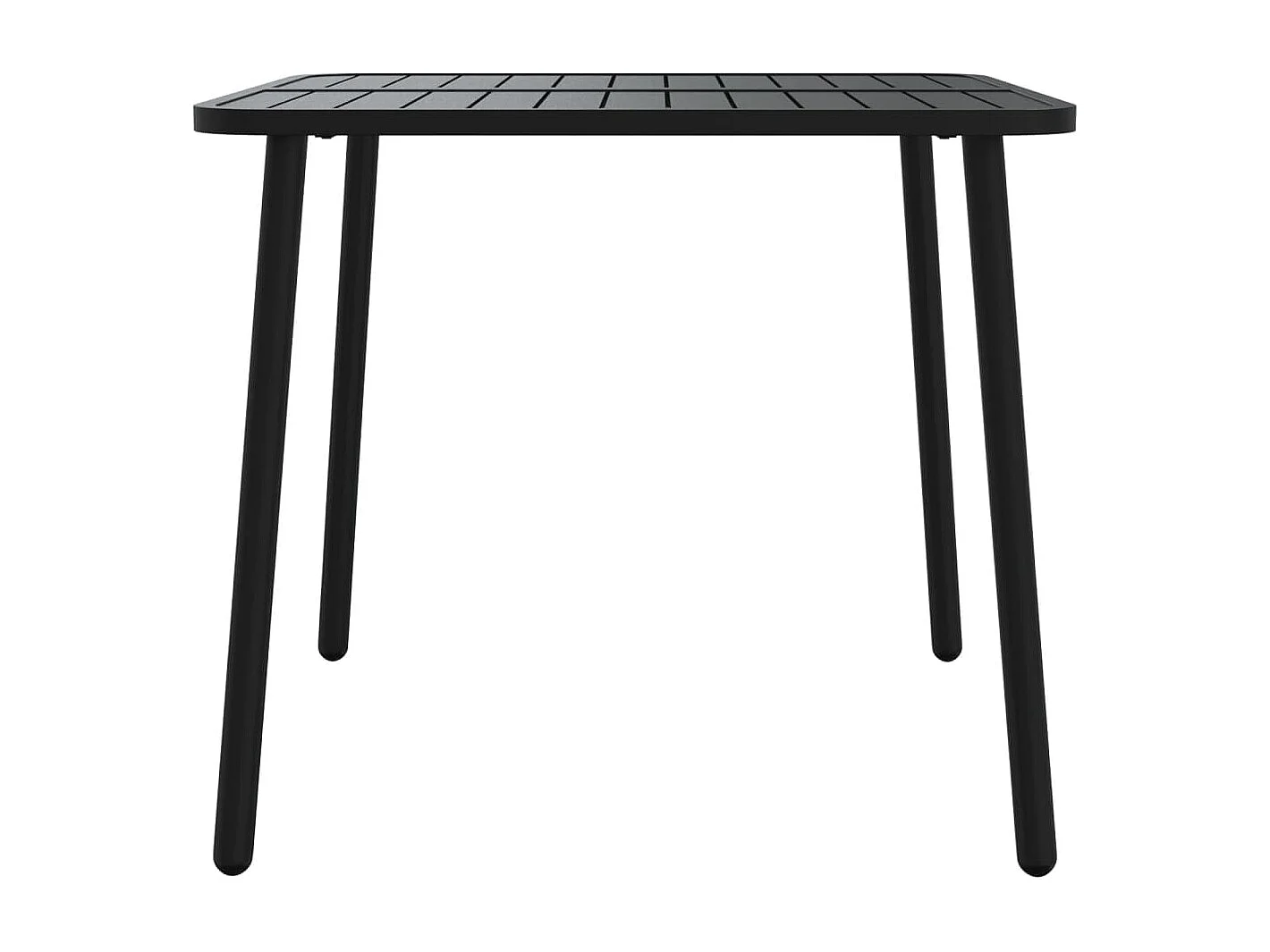 Ensemble à manger de jardin 3 pcs anthracite acier