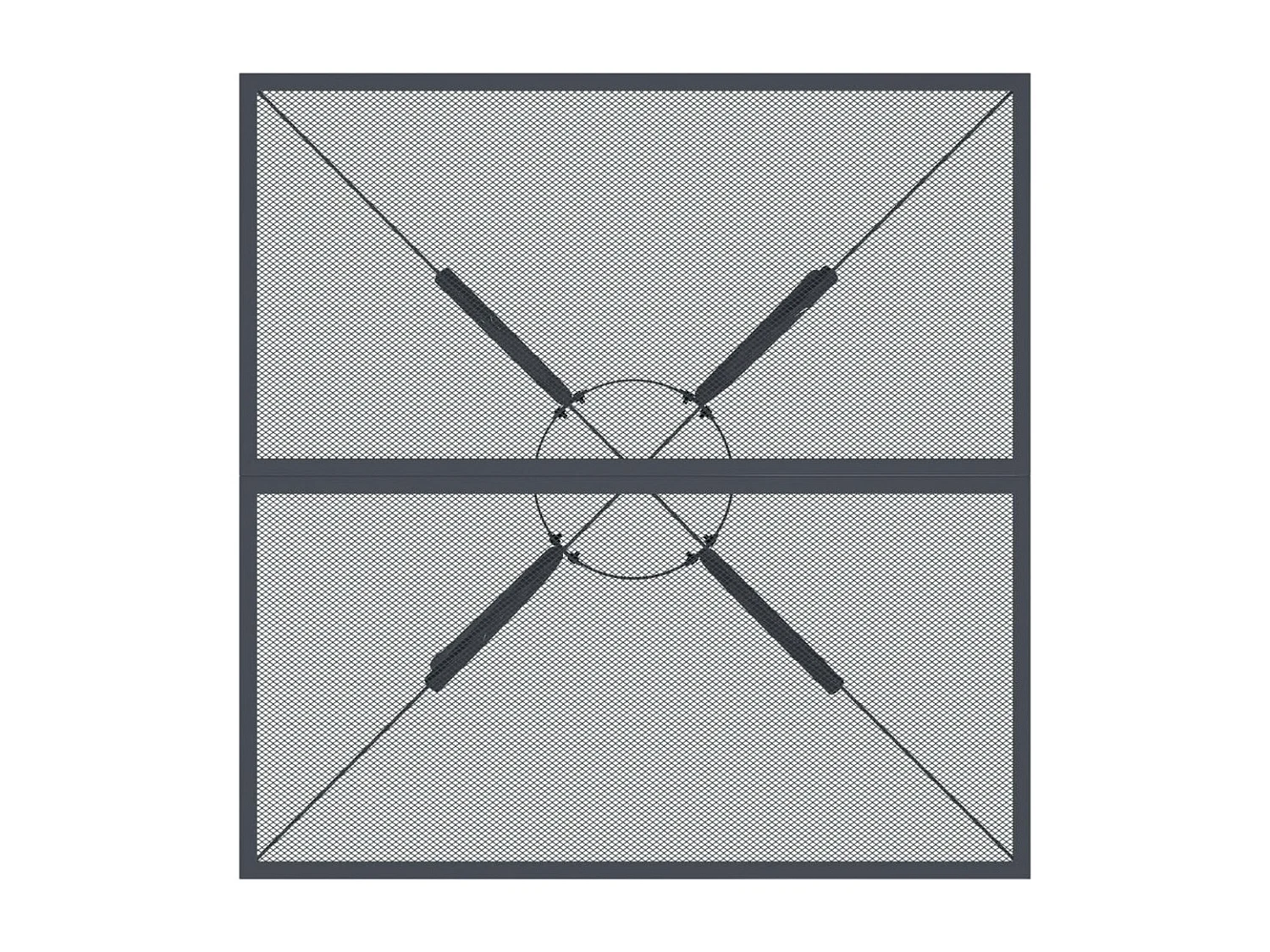 Ensemble à manger de jardin 5 pcs anthracite métal maille