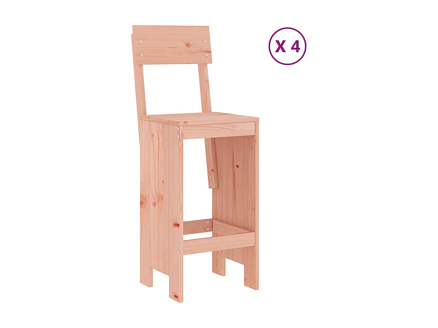 Ensemble de bar de jardin 5 pcs bois massif de Douglas