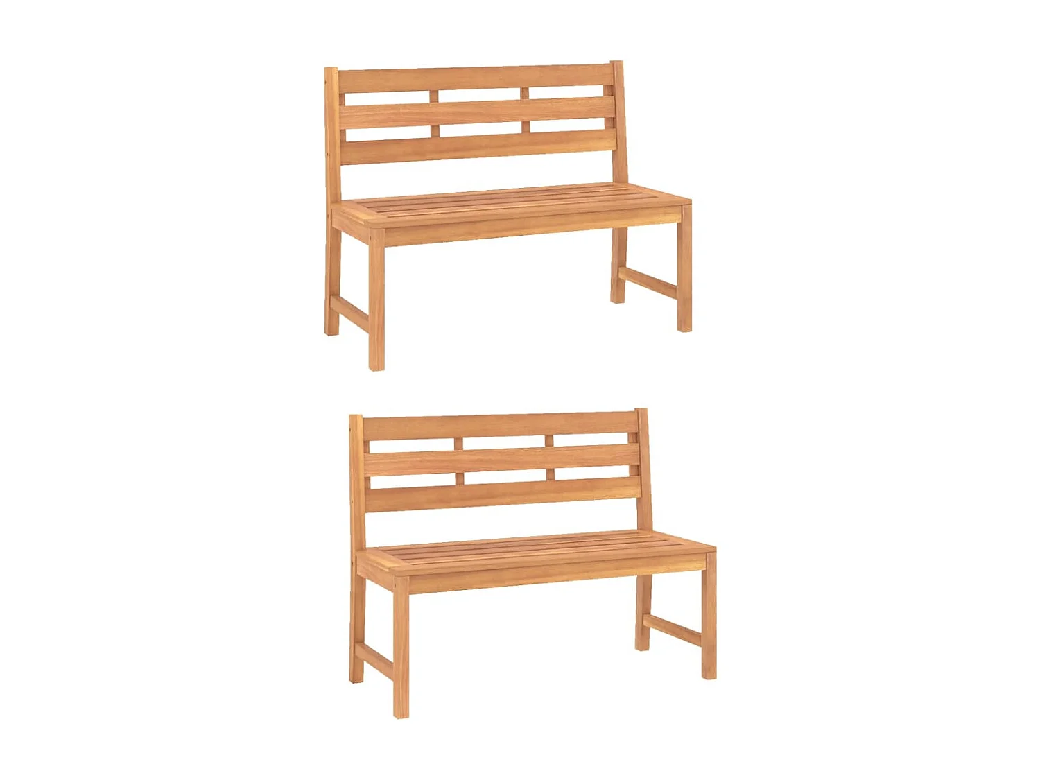 Ensemble à manger de jardin 4 pcs Bois de teck massif